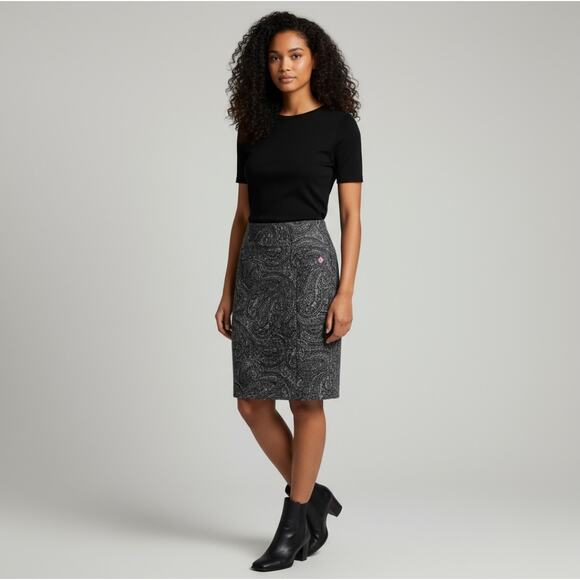MK Michael Kors Paisley Midi Skirt - Picture 1 of 6